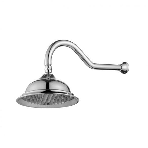 Modern National Bordeaux Shower Arm & Rose Chrome - Online at The Blue Space