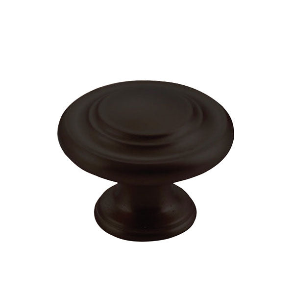 Momo Handles Florencia Concentric Knob 33mm Matt Black - The Blue Space