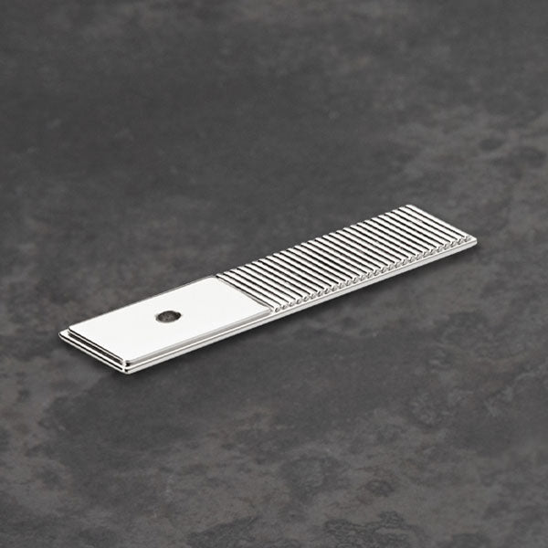 Momo Handles Barrington Backplate to Suit Knob Polished Nickel - The Blue Space