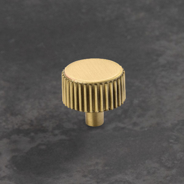 Momo Handles Barrington Knob Matt Brass - The Blue Space