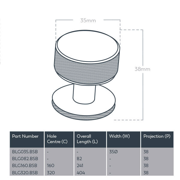 Momo Handles Belgravia Round Knob 35mm Brushed Satin Brass