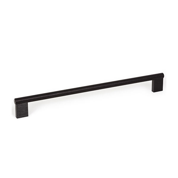 Momo Handles Graf Knurled D Handle Brushed Black 1178mm - The Blue Space