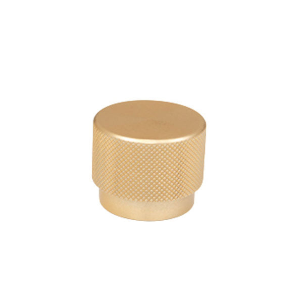 Momo Handles Graf Round Knob 38mm Brushed Dark Brass - The Blue Space