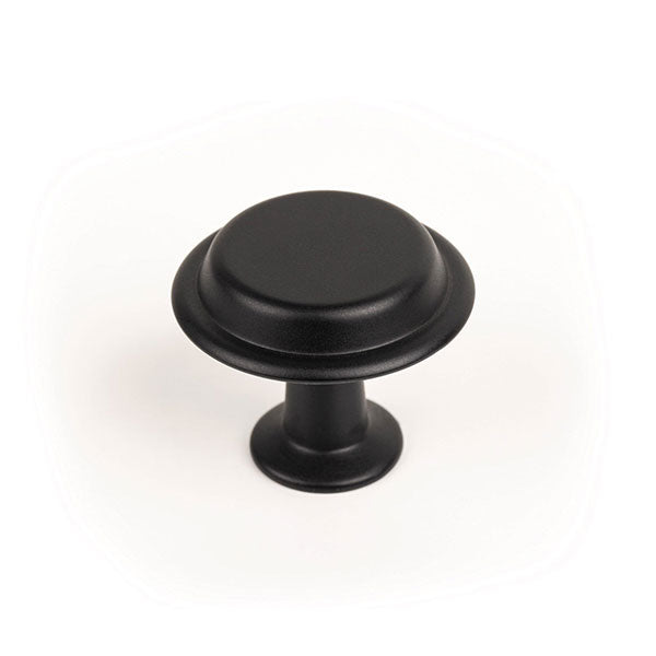 Momo Handles Land Knob 40mm Matt Black - The Blue Space