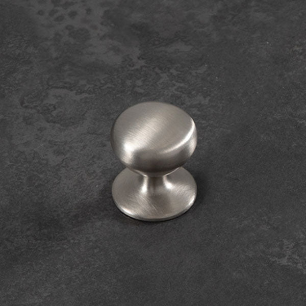 Momo Handles New Hampton Round Knob 32mm Dull Brushed Nickel - The Blue Space