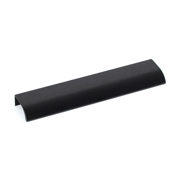 Momo Handles Ona Lip Pull Handle 128mm Brushed Black - The Blue Space