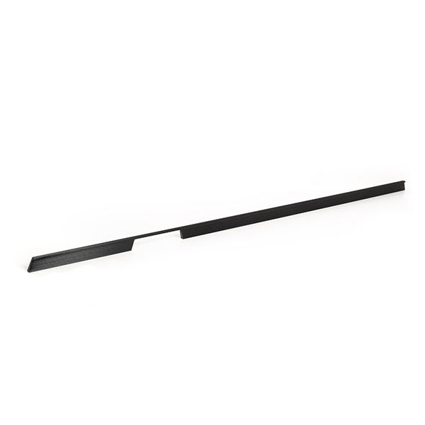 Momo Handles Rail D Handle 1120mm Brushed Black - The Blue Space