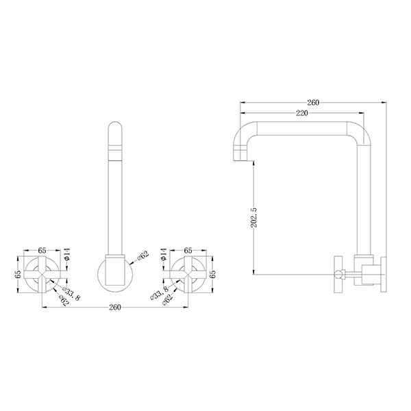 Nero X Plus Wall Kitchen Set Technical Drawing at The Blue Space