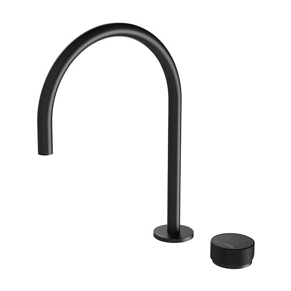 Phoenix Axia Hob Sink Mixer Set 200mm Matte Black - The Blue Space