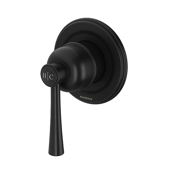 Phoenix Cromford Shower / Wall Mixer Matte Black - The Blue Space