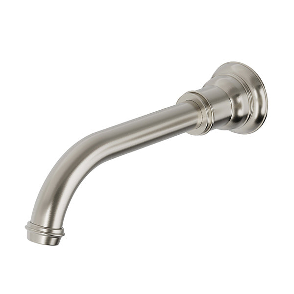 Phoenix Cromford Wall Basin / Bath Outlet 200mm Brushed Nickel - The Blue Space