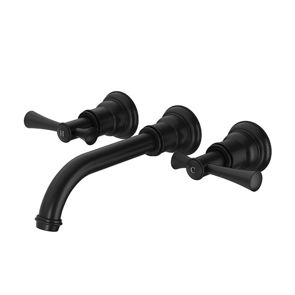 Phoenix Cromford Basin / Bath Wall Set Matte Black - The Blue Space