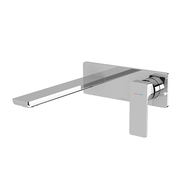 Phoenix Gloss MKII Wall Basin/Bath Mixer Set Chrome - The Blue Space