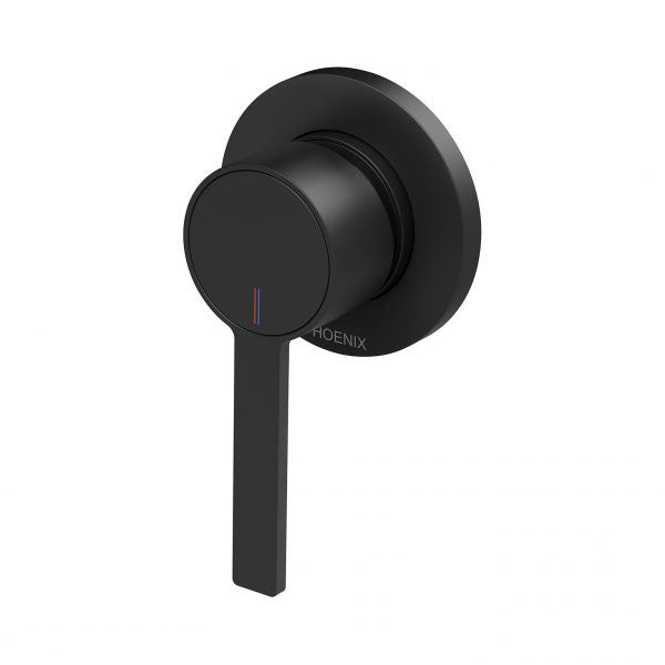Phoenix Lexi MKII Shower/Wall Mixer Matte Black - The Blue Space