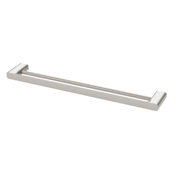 Phoenix Nuage Double Towel Rail 600mm in Brushed Nickel - The Blue Space