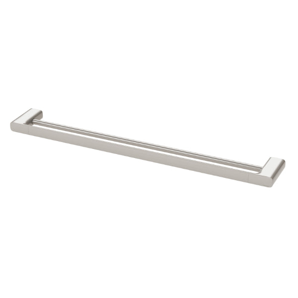 Phoenix Nuage Double Towel Rail 800mm in Brushed Nickel - The Blue Space
