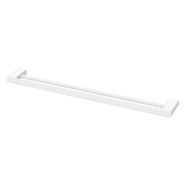 Phoenix Nuage Double Towel Rail 800mm in Matte White - The Blue Space