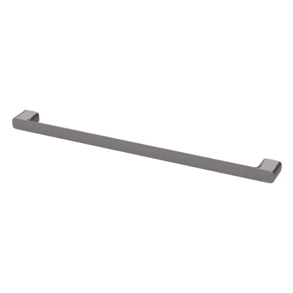 Phoenix Nuage Single Towel Rail 600mm in Brushed Carbon - The Blue Space