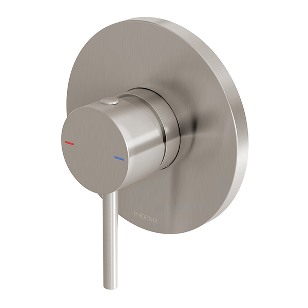 Phoenix Pina Shower/Wall Mixer Brushed Nickel - The Blue Space