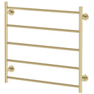 Phoenix Radii Heated Towel Ladder 750mm Brushed Gold - The Blue Space
