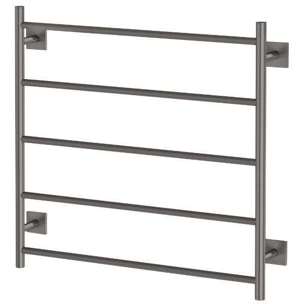 Phoenix Radii Heated Towel Ladder 750mm Brushed Carbon - The Blue Space