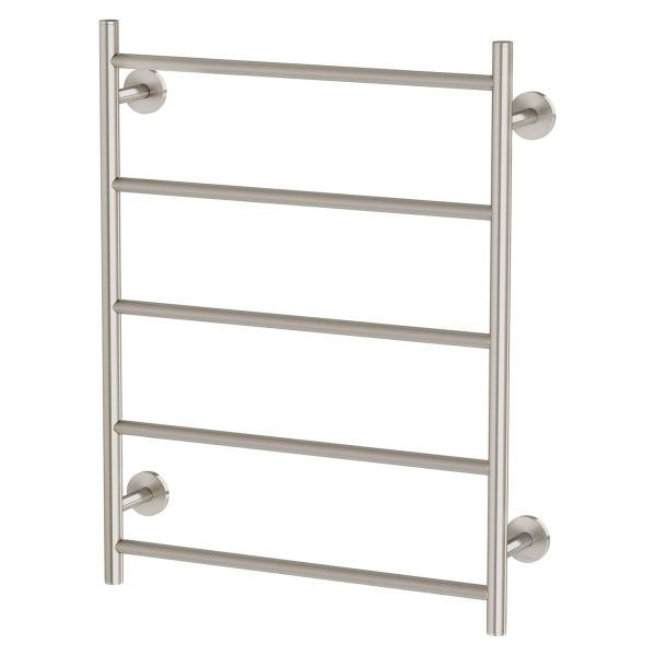 Phoenix Radii Towel Ladder Round Plate Brushed Nickel - The Blue Space