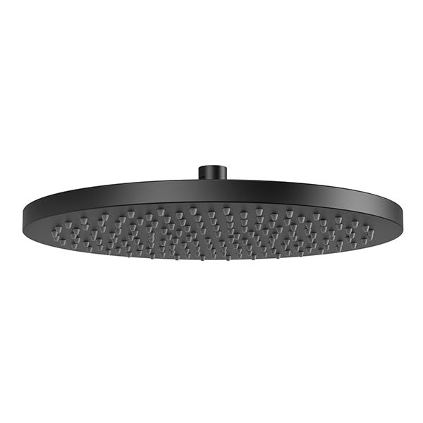Phoenix Vivid Shower Rose 300mm Round in Matte Black - Online at The Blue Space