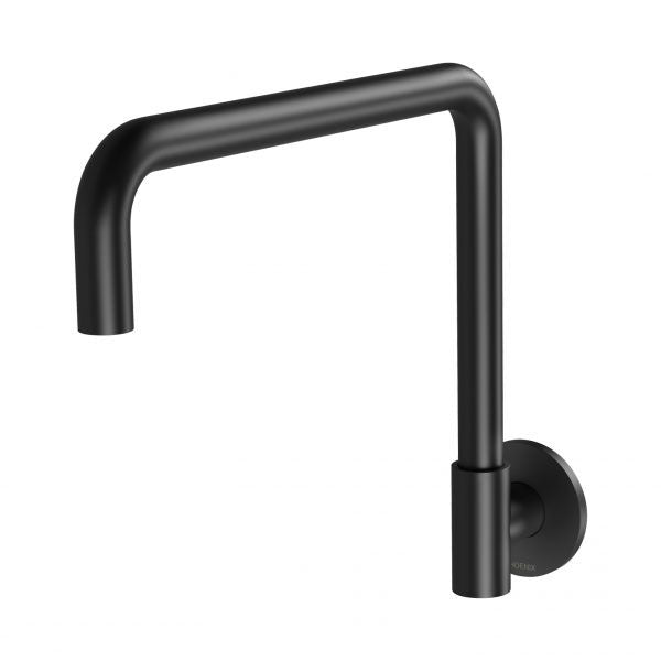 Phoenix Vivid Slimline Plus Wall Sink Outlet Matte Black - The Blue Space