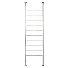 Radiant 700 x 2700mm Round Bar Floor to Ceiling Heated Towel Ladder - The Blue Space