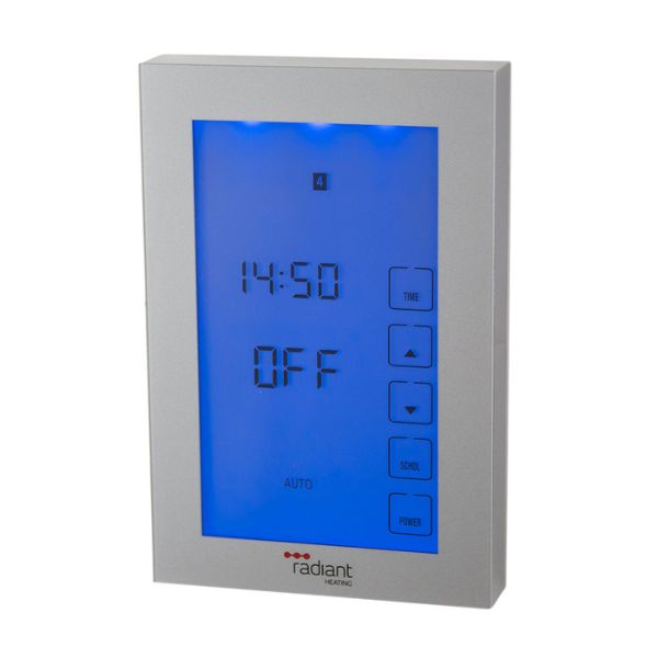 Radiant Premium Range Glass Front Digital Timer Vertical Silver - The Blue Space