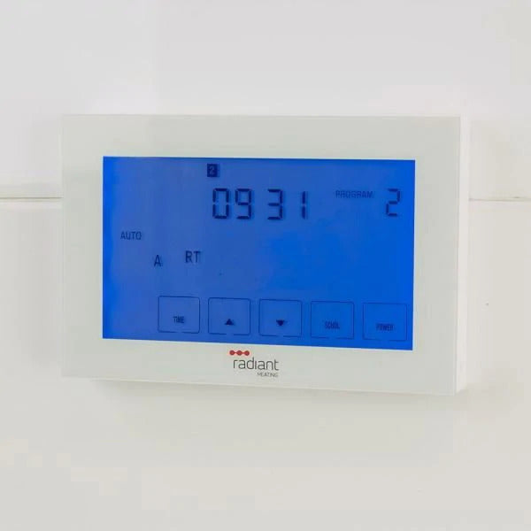 Radiant Premium Range Glass Front Digital Timer Horizontal White - The Blue Space