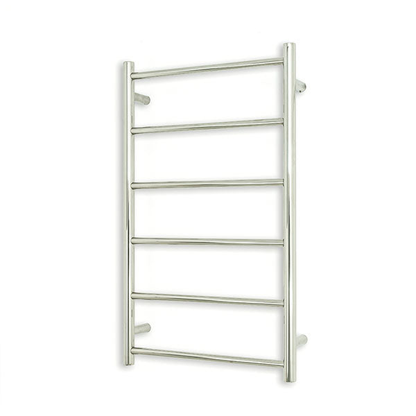 Radiant Round 6 Bar Non Heated Towel Rail Polished Stainless Steel - The Blue Space