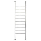 Radiant 600 x 2500mm Round Bar Floor to Ceiling Heated Towel Ladder - The Blue Space