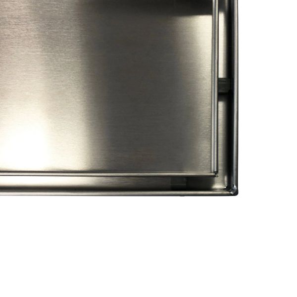 Radiant Tile Insert Linear Shower Grate - 316 Stainless Various Sizes Close up photo | The Blue Space