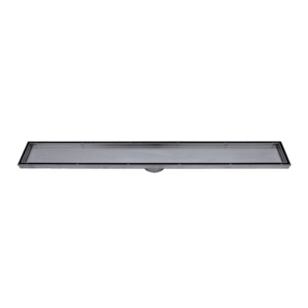 Radiant Tile Insert Linear Shower Grate Gun Metal Grey - The Blue Space