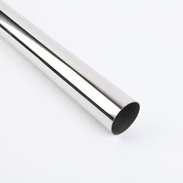 Rothley Internal Handrail Polished Stainless Steel Close Up - The Blue Space