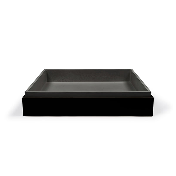 Nood Co Stepp Rectangle Basin Surface Mount Charcoal - The Blue Space