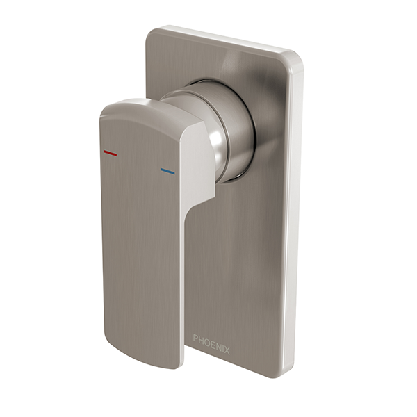 Phoenix Teva Shower/Wall Mixer Brushed Nickel - The Blue Space