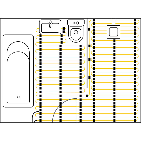 Thermogroup Thermowire Underfloor Heating Loose Wire Cable Kit Including Thermostat - Online at The Blue Space