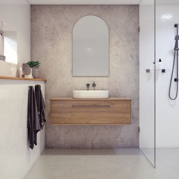 Timberline Delaware Wall Hung 1200mm Vanity with Laminate Top - The Blue Space
