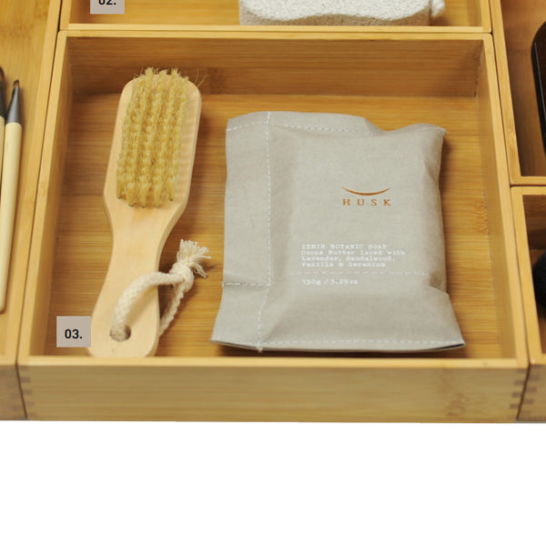 Timberline Modular Organiser System - Bamboo Box 200mm x 200mm Vanity Accessories - The Blue Space