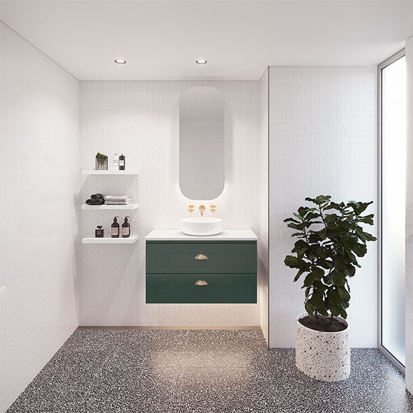 Timberline Nevada Plus Classic Wall Hung Vanity with Above Counter Basin - Online at The Blue Space