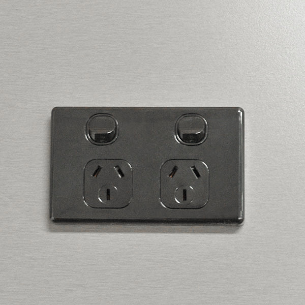 Timberline Shaving Cabinet Power Point - Black - The Blue Space