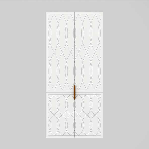 Timberline Sutherland House Deco Wall Hung Storage Cabinet