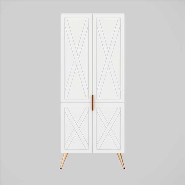 Timberline Sutherland House Storage Cabinet 800mm Farmhouse With Angled Legs - The Blue Space