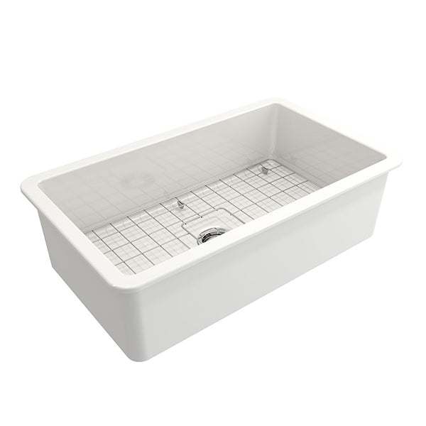 Turner Hastings Cuisine 81 x 48 Inset/Undermount Fine Fireclay Sink - The Blue Space
