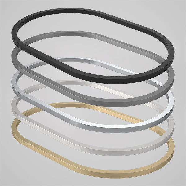 Caroma Liano II 600mm Pill Stacked Dress Rings Image - The Blue Space