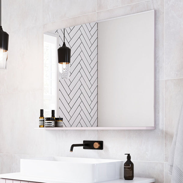 Timberline Essence Mirror with shelf 600mm - 1500mm online at The Blue Space