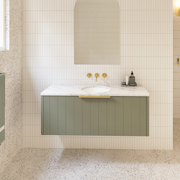 Timberline Saba Wall Hung Bathroom Vanity with Under Counter Basin 1200mm - The Blue Space