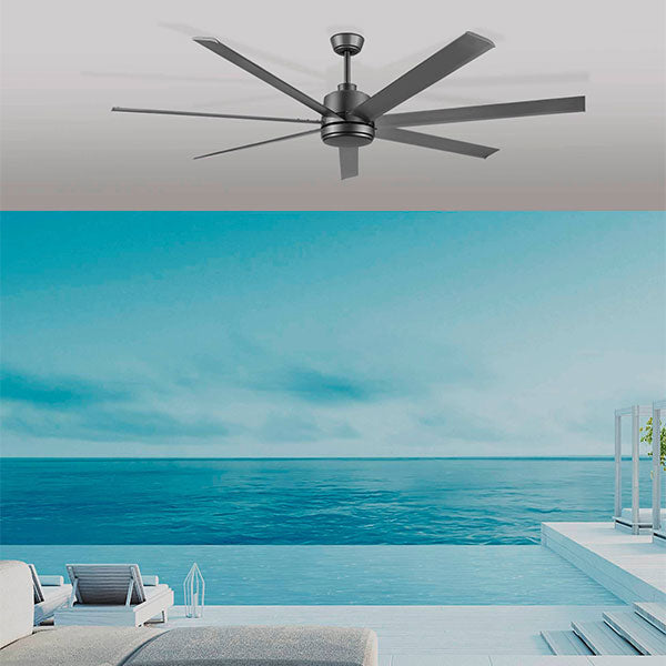 Eglo Tourbillion 80" 203cm DC Ceiling Fan - Titanium - The Blue Space